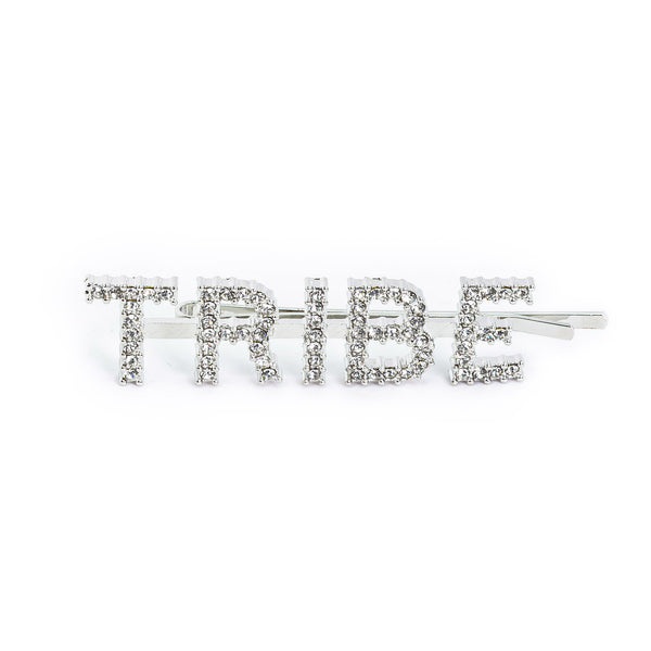 Hairpin “TRIBE” with Rhinestones in silver tone