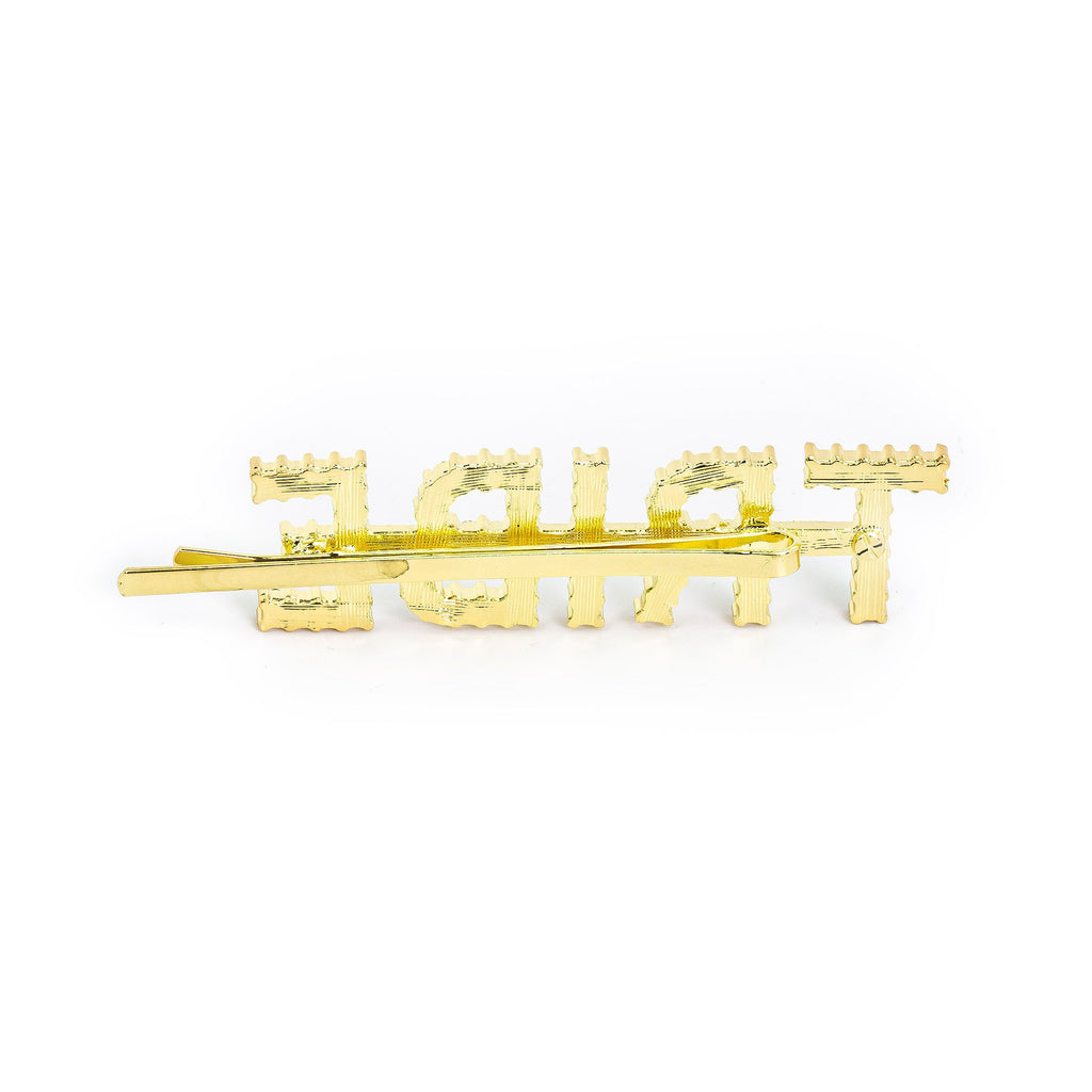 Hairpin "TRIBE" with Rhinestones in gold tone