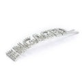 Hairpin “ENGAGED” with Rhinestones in silver tone