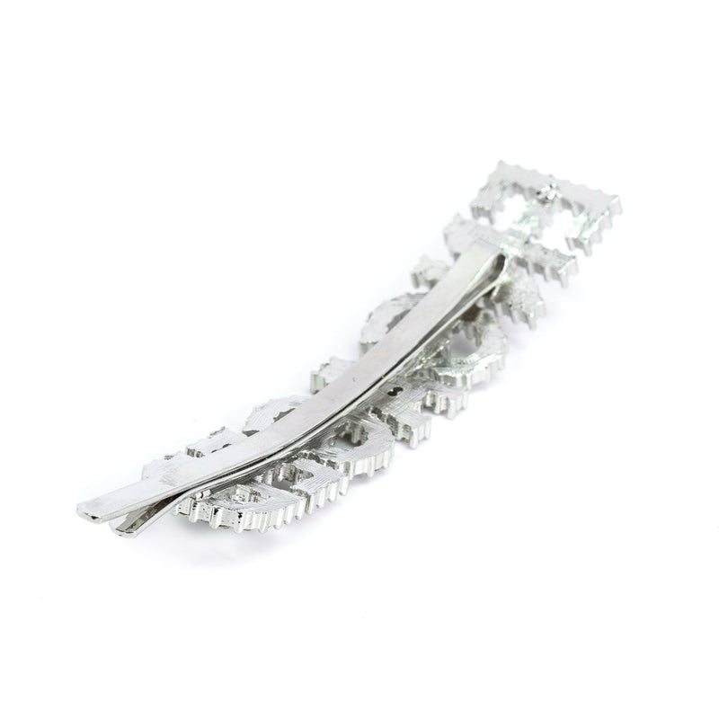 Hairpin “ENGAGED” with Rhinestones in silver tone