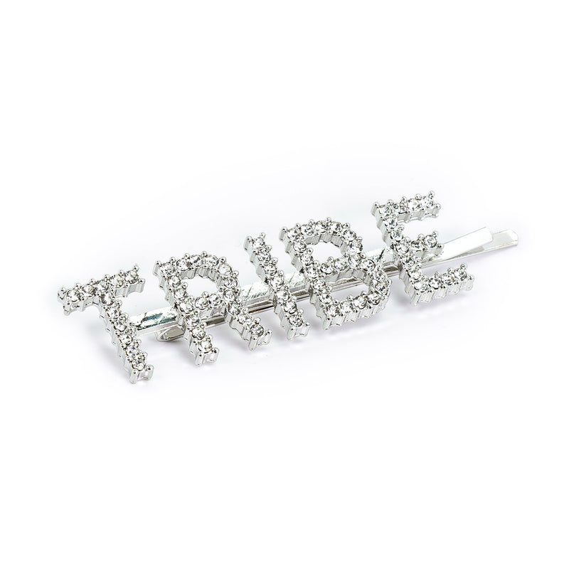 Hairpin “TRIBE” with Rhinestones in silver tone