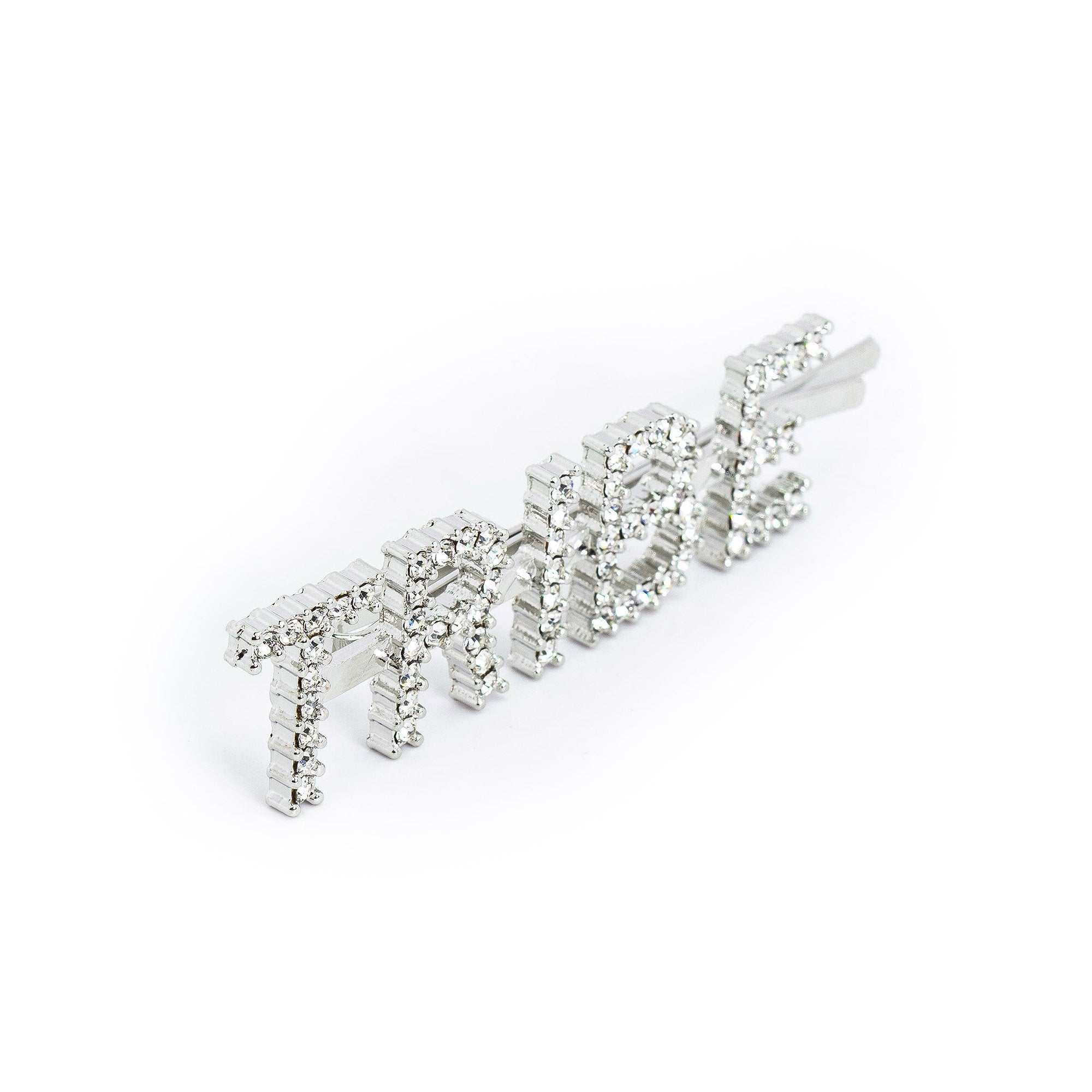 Hairpin “TRIBE” with Rhinestones in silver tone