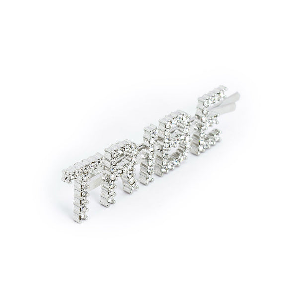 Hairpin “TRIBE” with Rhinestones in silver tone