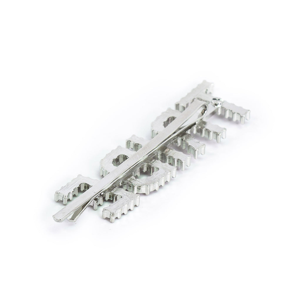 Hairpin “TRIBE” with Rhinestones in silver tone