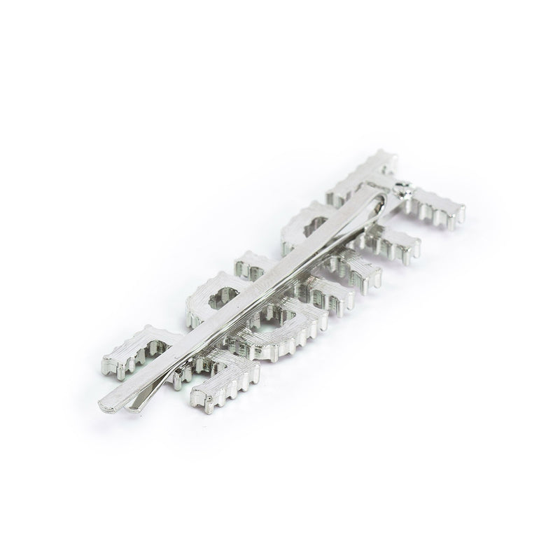 Hairpin “TRIBE” with Rhinestones in silver tone