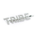 Hairpin "TRIBE" with White Pearls in silver tone